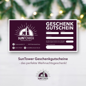 SunTower Sonnenstudio Geschenkgutschein